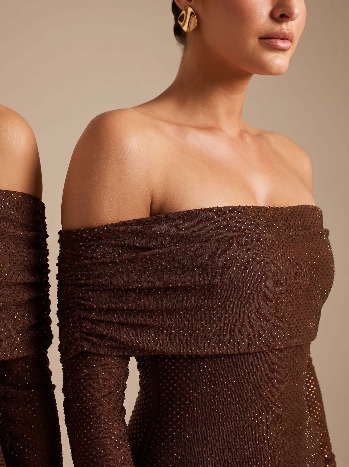 Audrey Off Shoulder Sequin Maxi Dress_10