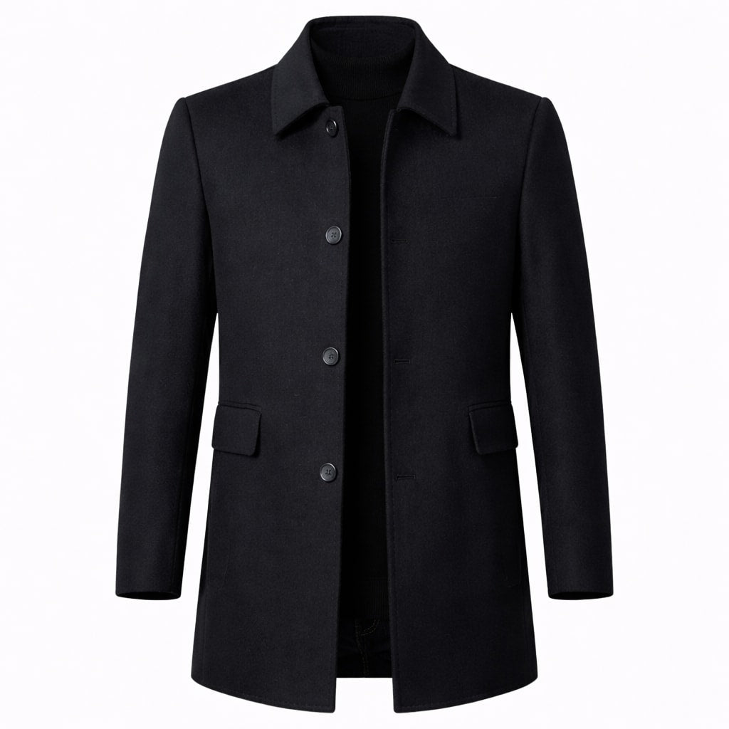 Roosevelt Single Breasted Wool Overcoat_2