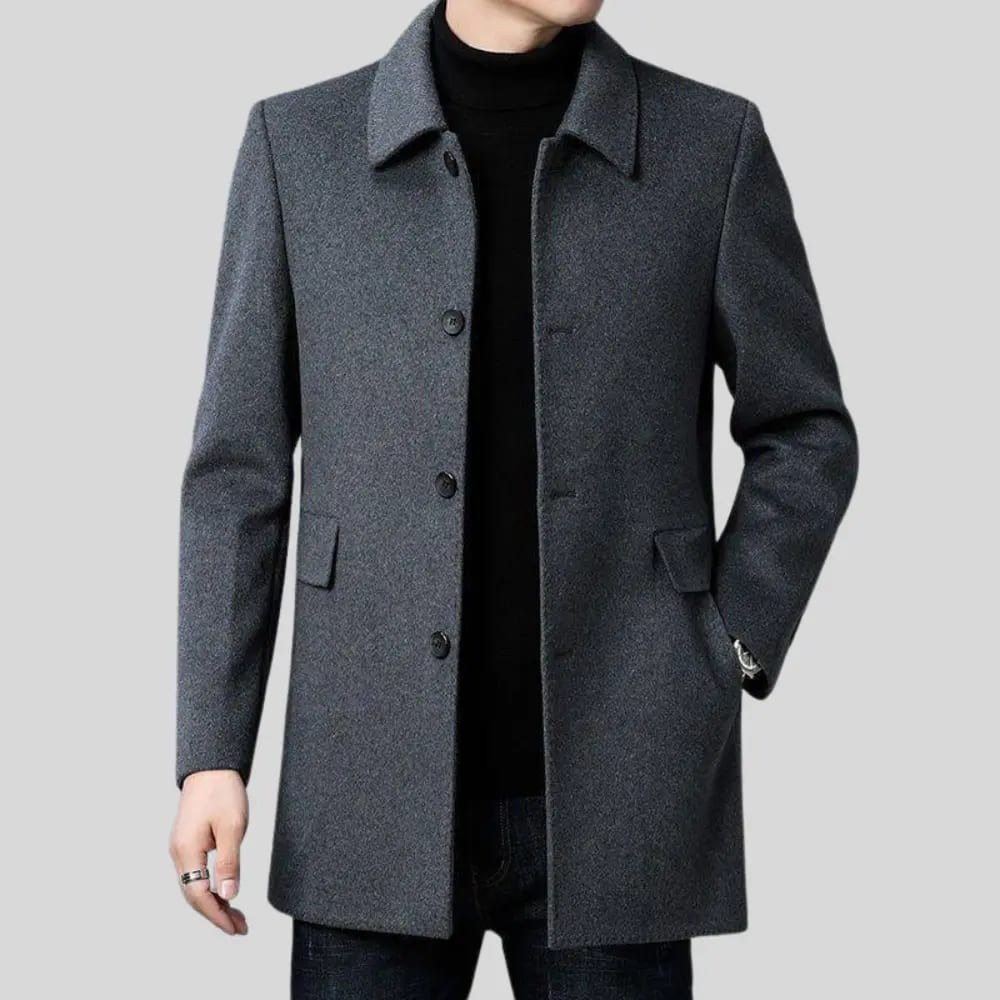Roosevelt Single Breasted Wool Overcoat_8