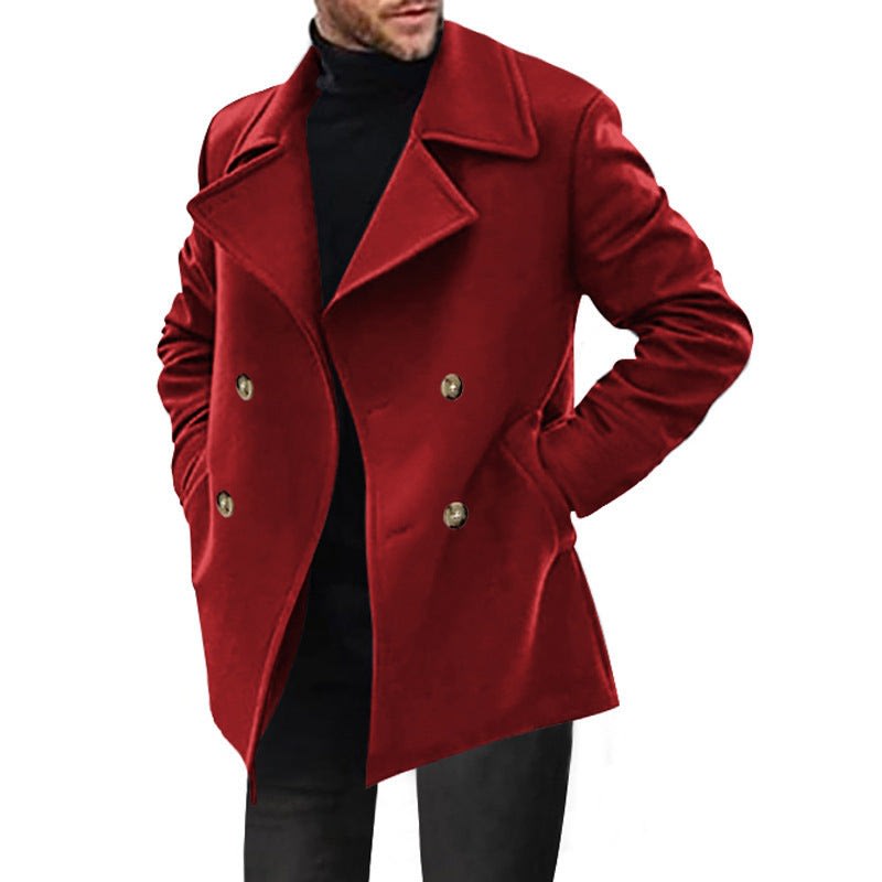 William Classic Double-Breasted Pea Coat_7