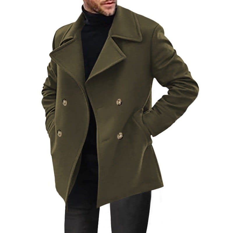 William Classic Double-Breasted Pea Coat_8