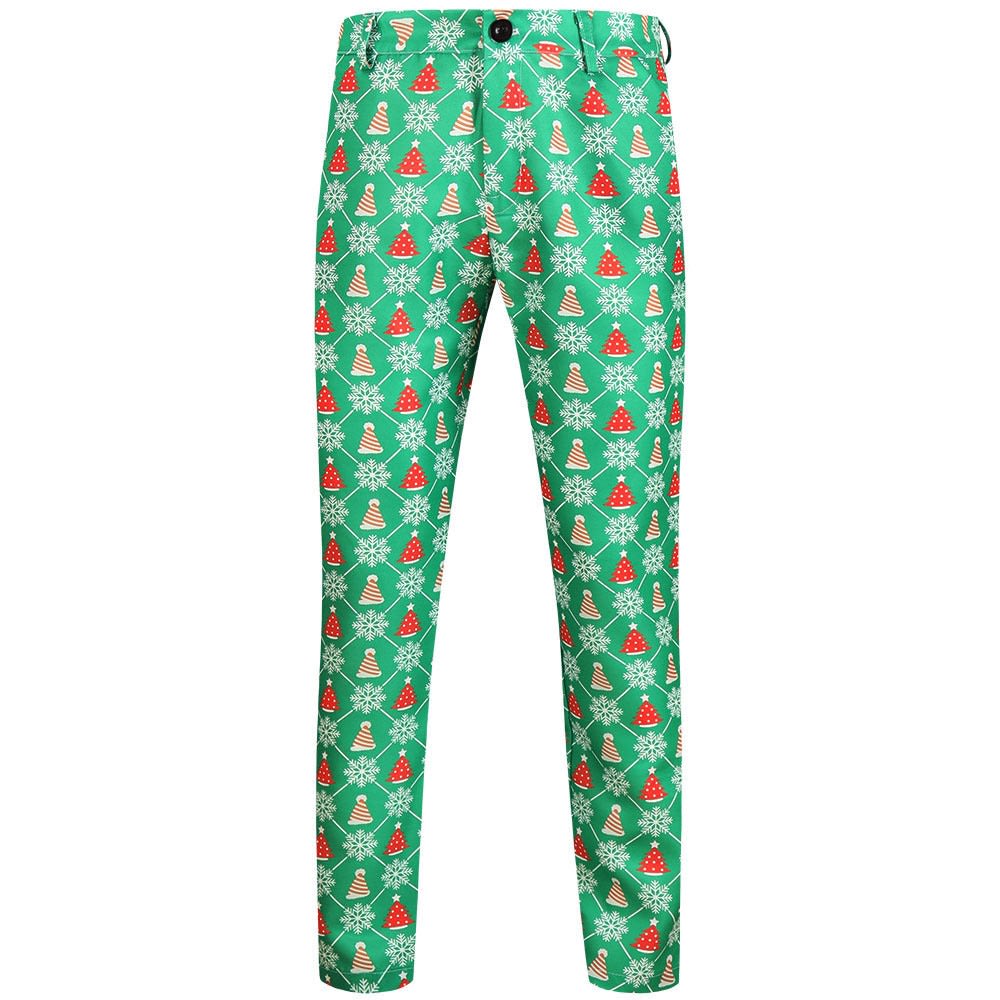 Carter Slim Fit Santa Print Christmas Chino Pants_3