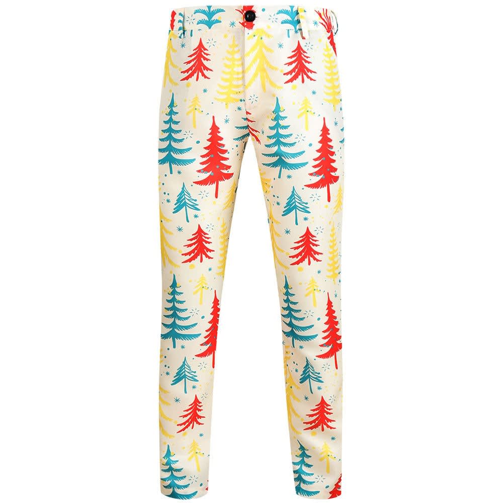 Carter Slim Fit Santa Print Christmas Chino Pants_7