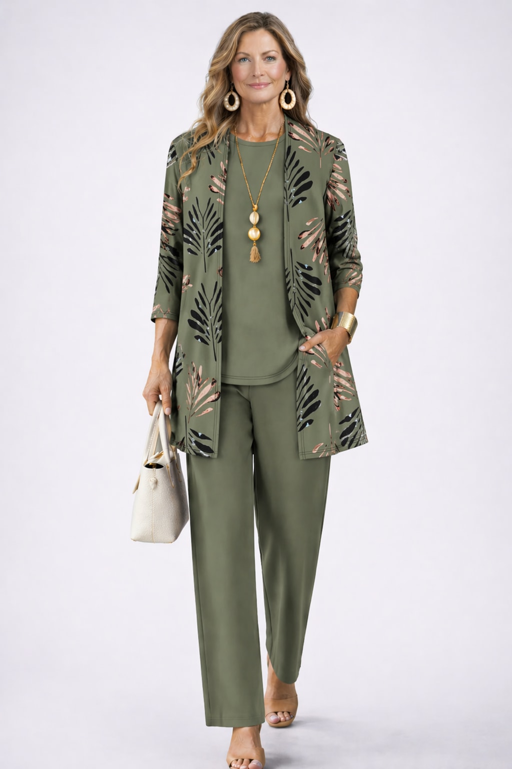 Emilia Printed Three Piece Pant Suit_2