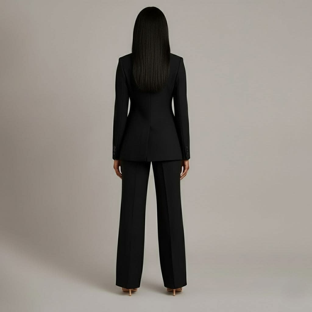 Lillian Tailored Wide Leg Two Piece Pant Suit_6