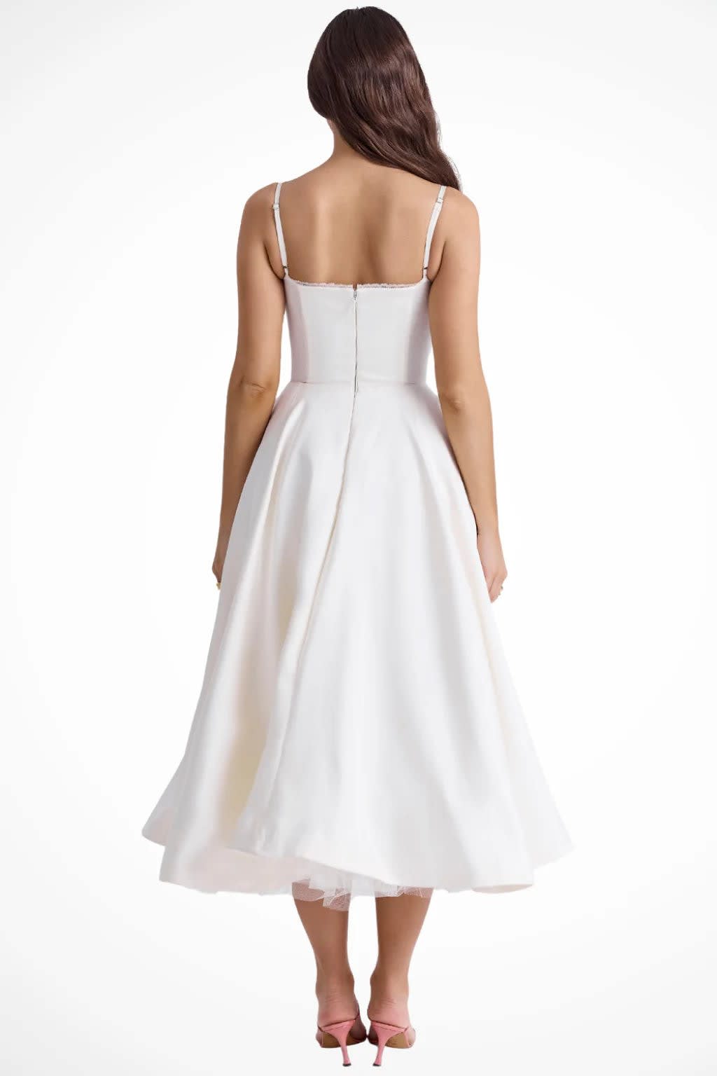 Blythe Corset Sweetheart Wedding Guest Midi Dress_3