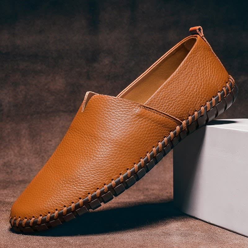 Kurt Genuine Leather Slip On Loafers_3