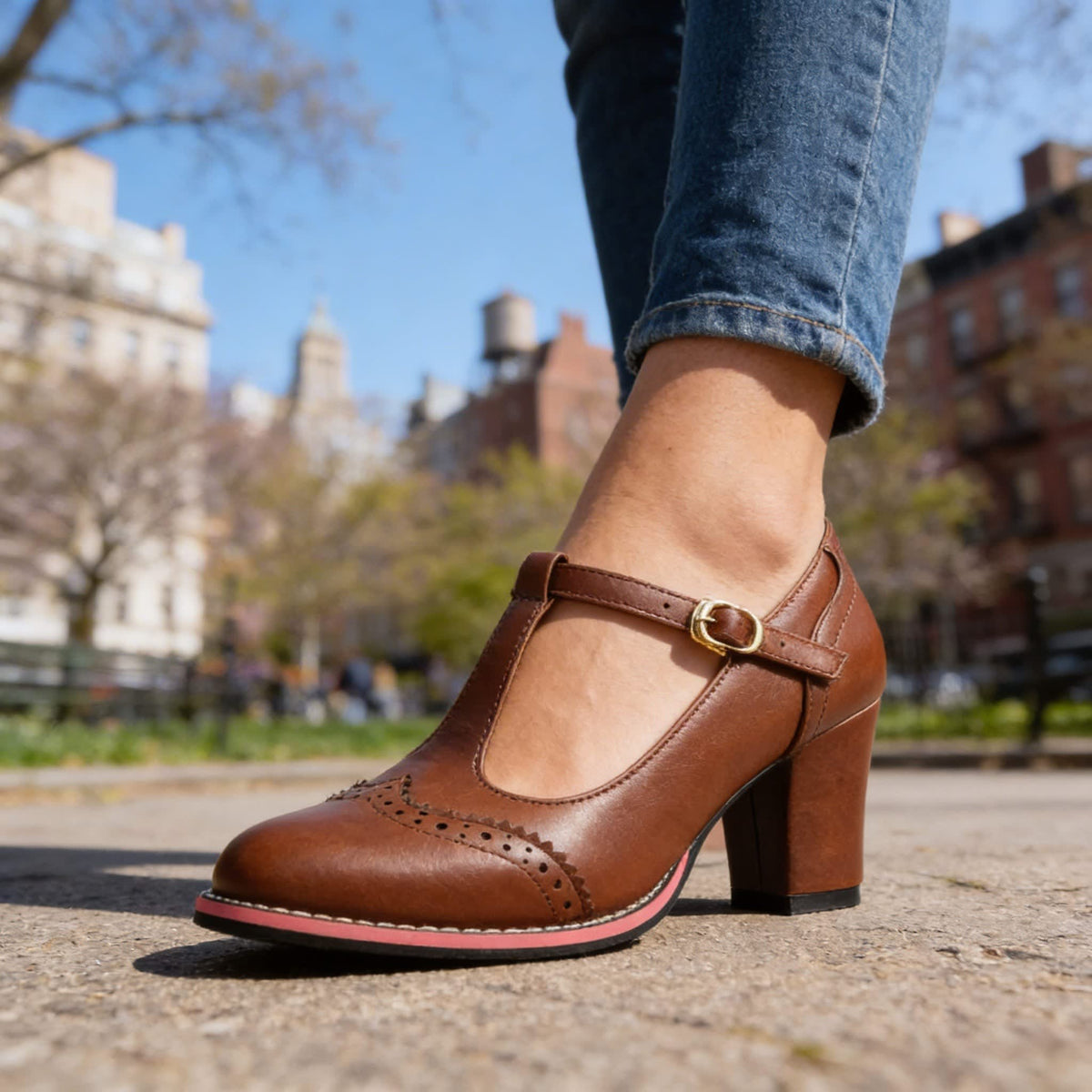 Cassidy T-Bar Block Heel Mary Jane Shoes_6