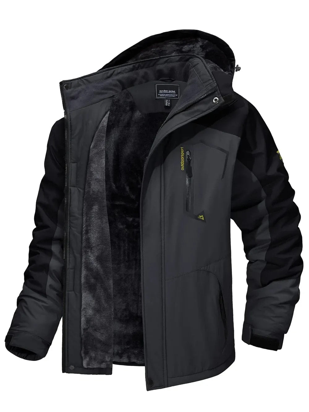 Kyle Fleece Lined Ski Jacket with Removable Hood_4