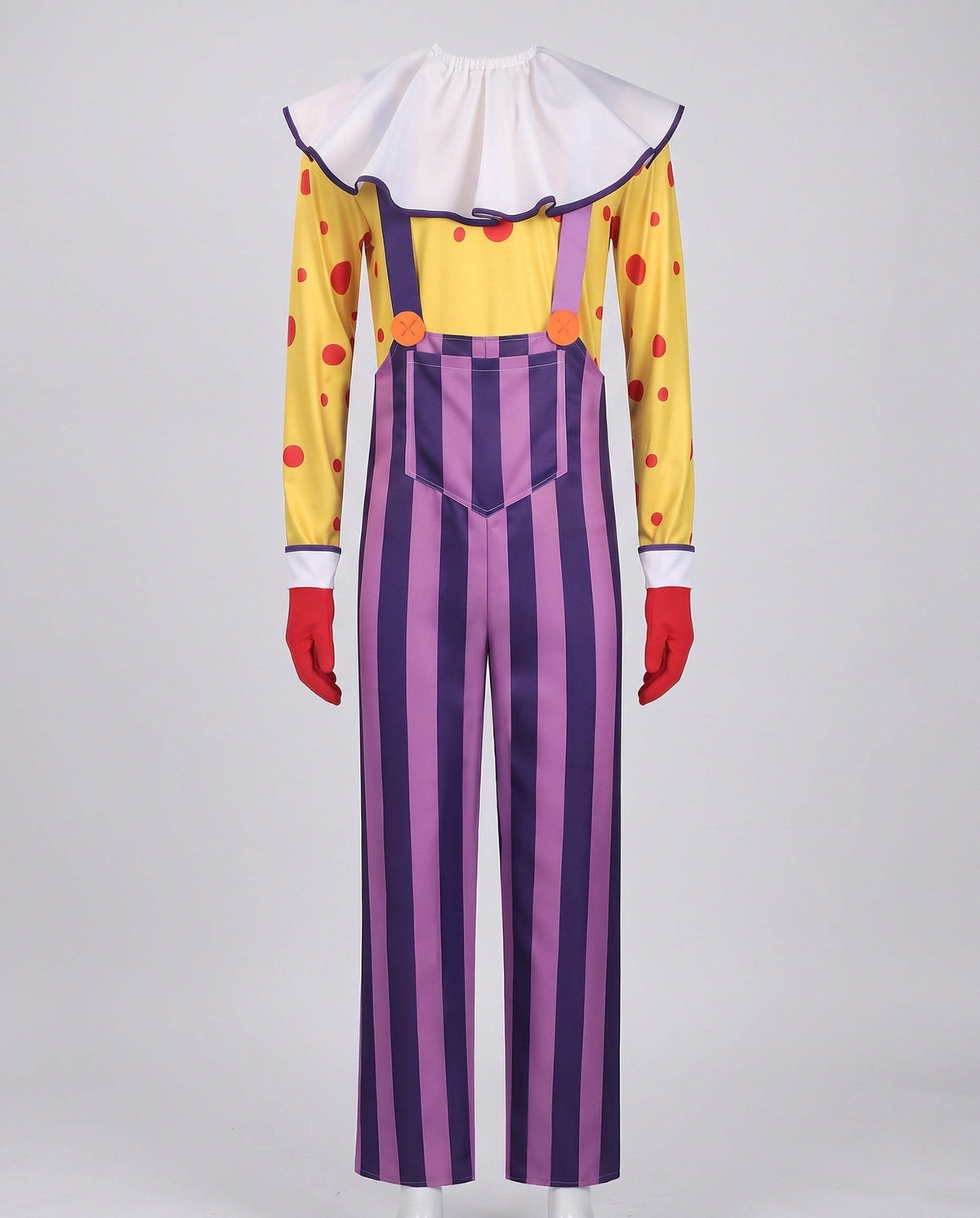 Laurel Striped Suspender Clown Costume Set_4