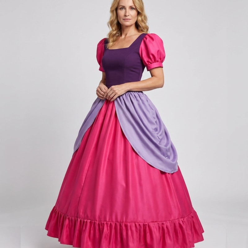 Verity Puff Sleeve Princess Costume Dress_1