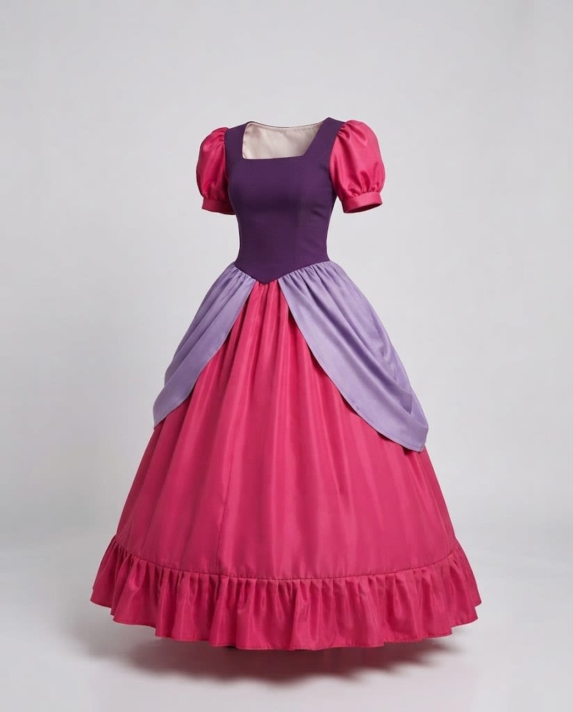 Verity Puff Sleeve Princess Costume Dress_5