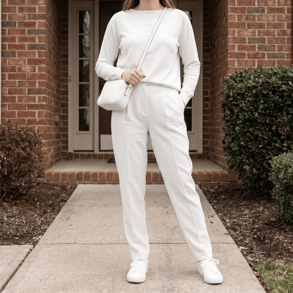 Sabine Cotton Long Sleeve Top and Tapered Pants Two Piece Lounge Set_6