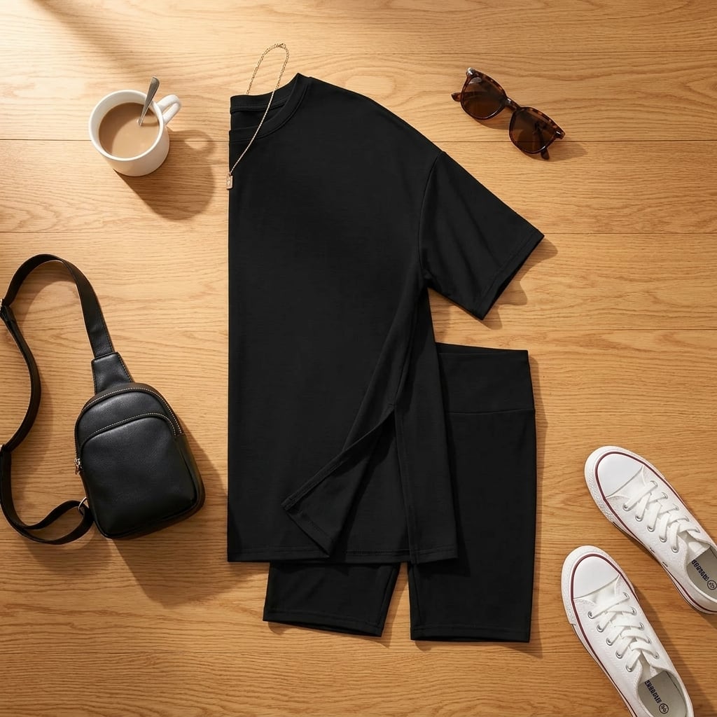 Greta Oversized Tee and Biker Shorts Two Piece Set_6