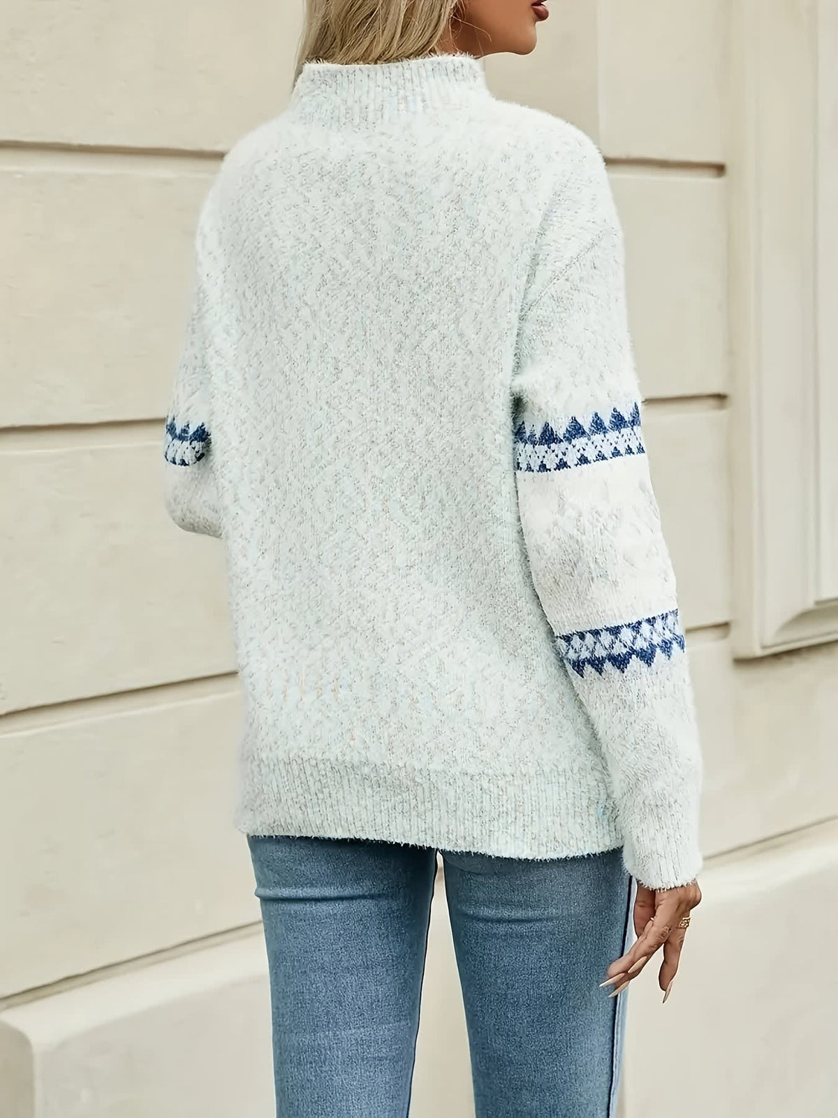 Aurora Fuzzy Fair Isle Christmas Sweater_4