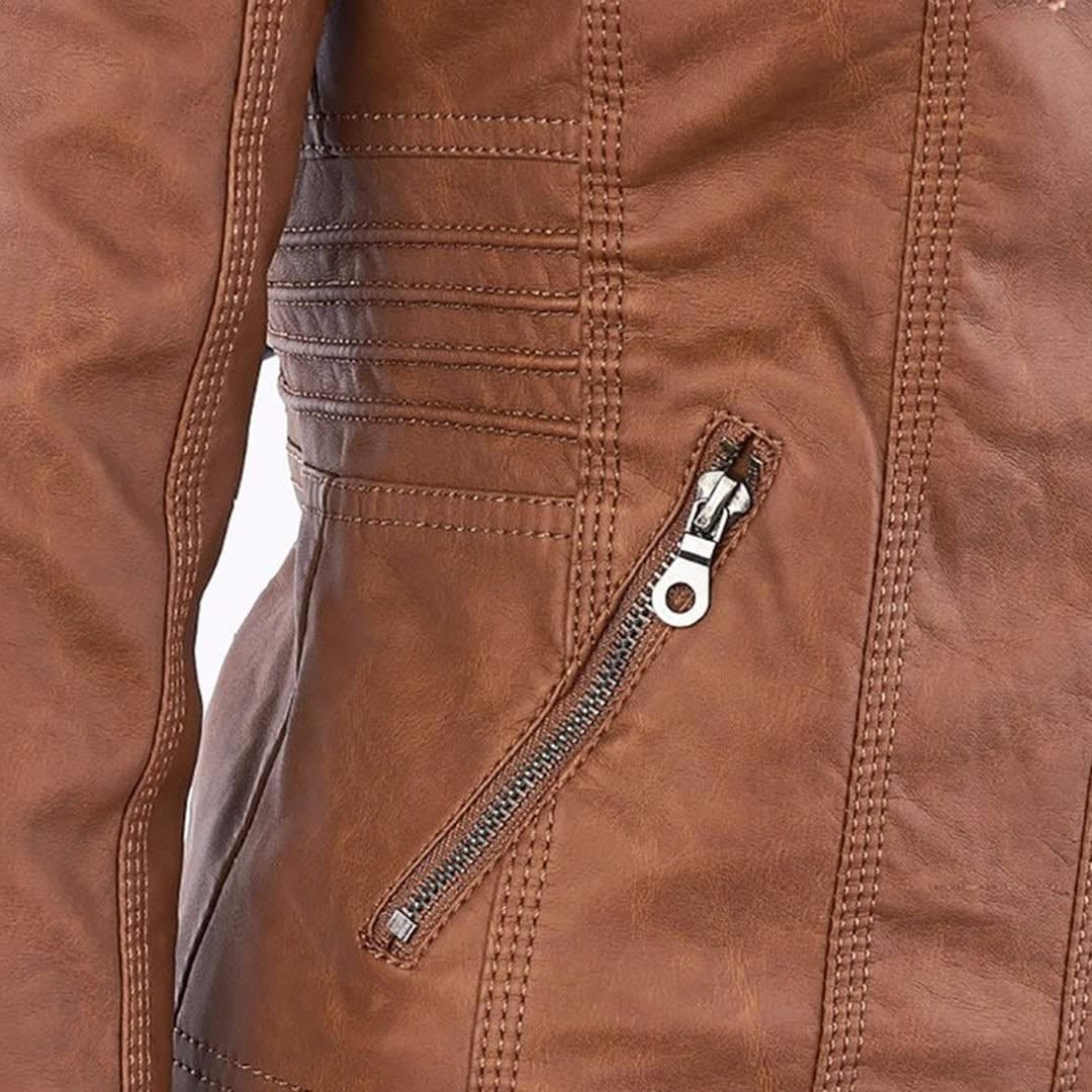 Madison Faux Leather Hooded Jacket_16