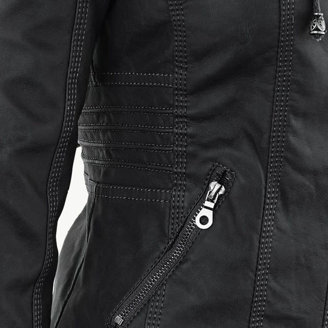 Madison Faux Leather Hooded Jacket_20