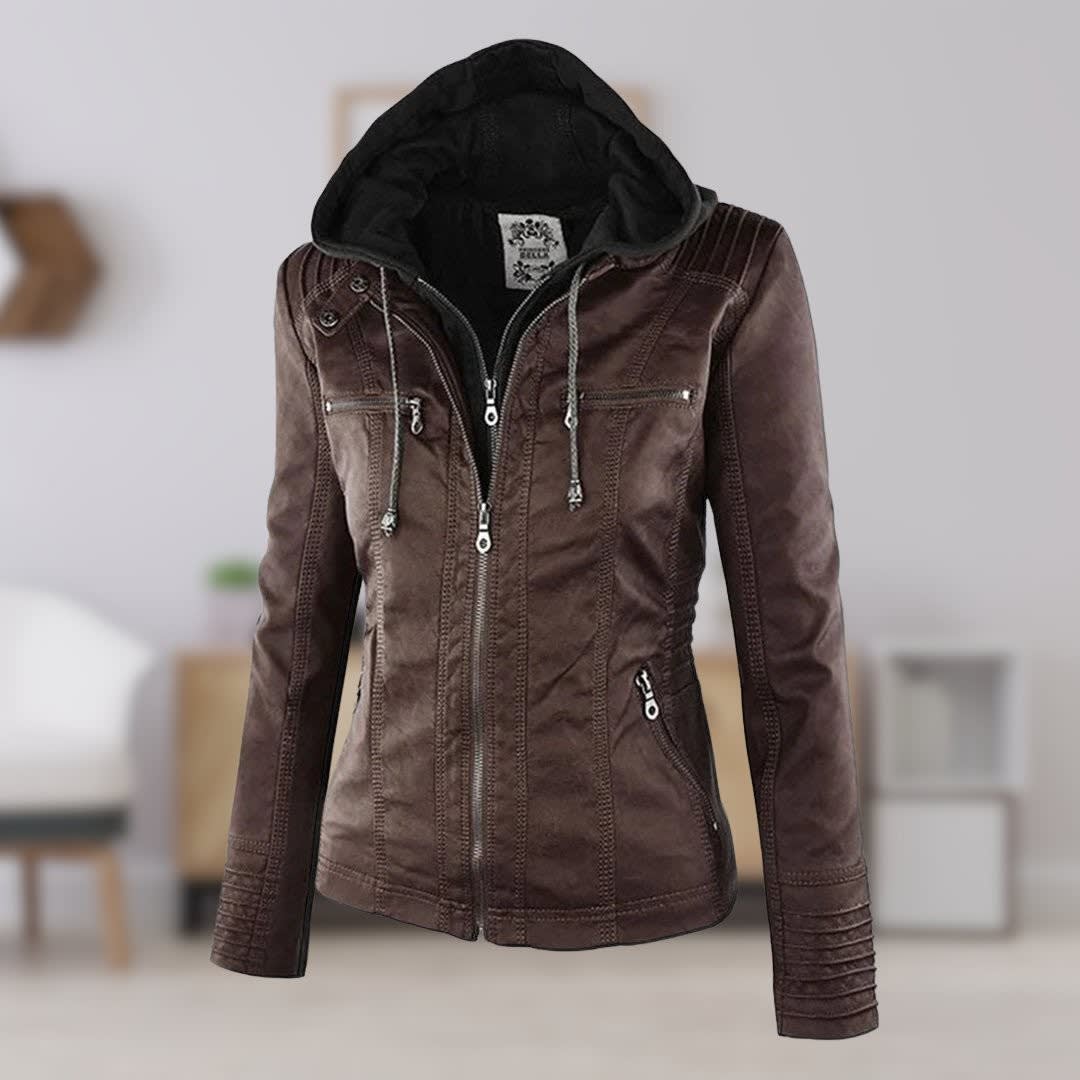 Madison Faux Leather Hooded Jacket_3
