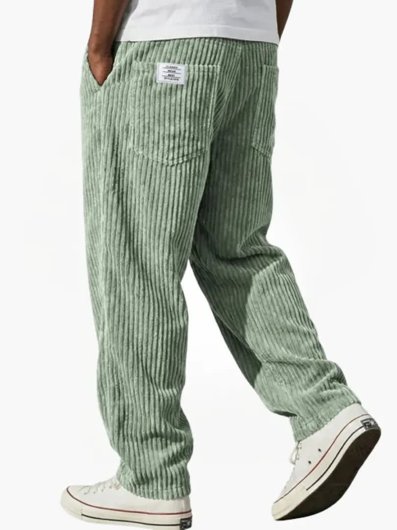 Roberto Corduroy Straight Leg Trousers_6