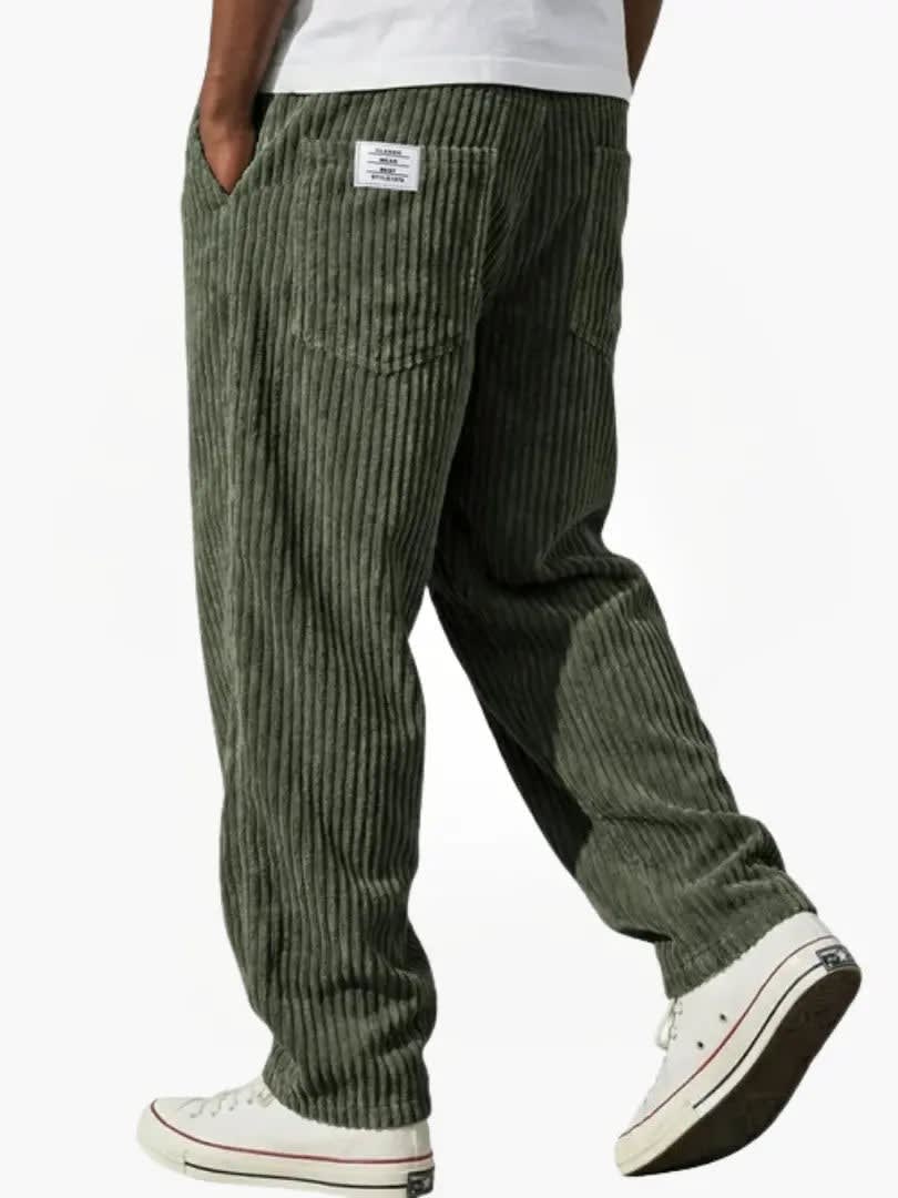 Roberto Corduroy Straight Leg Trousers_9