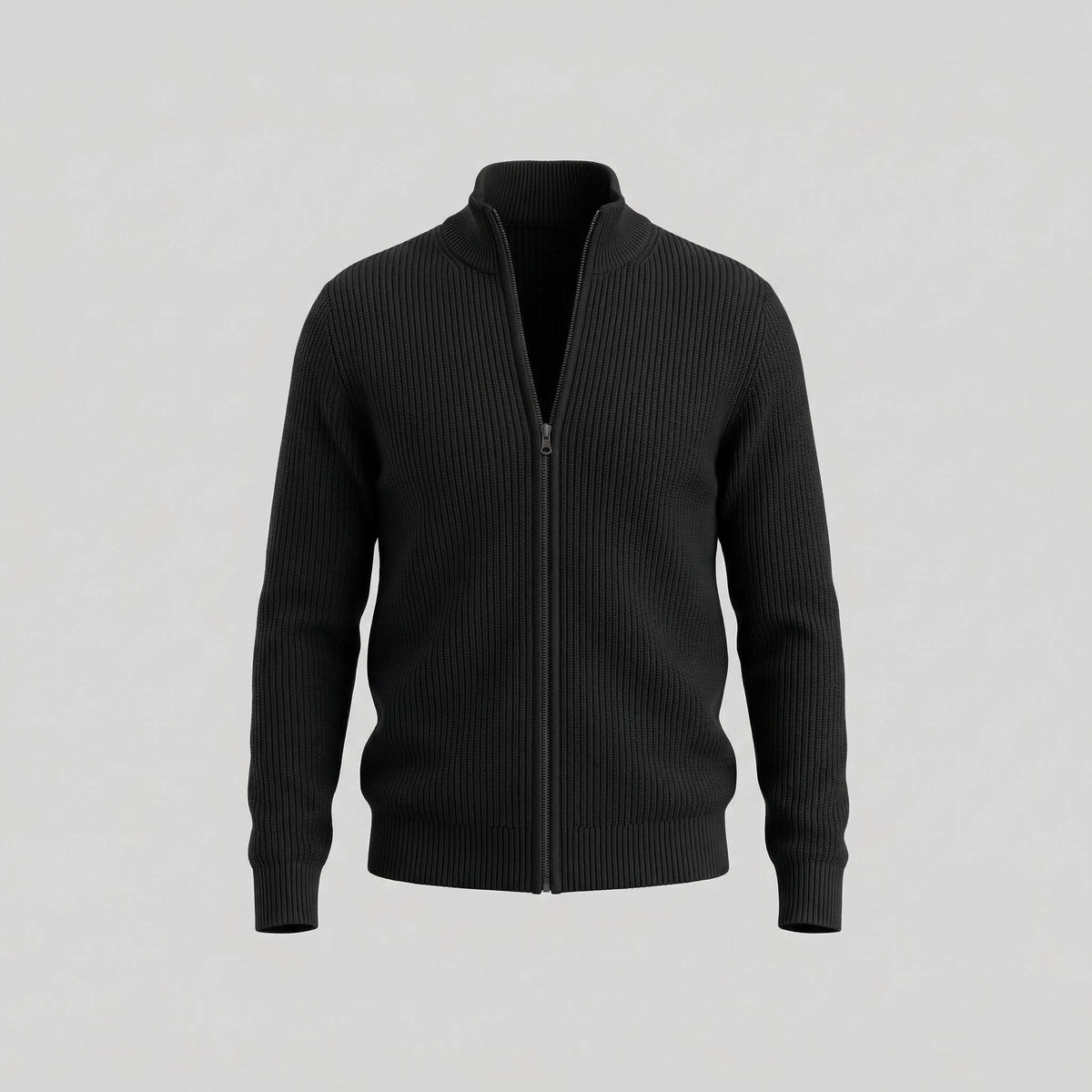 Parker Ribbed Zip Up Cardigan_10