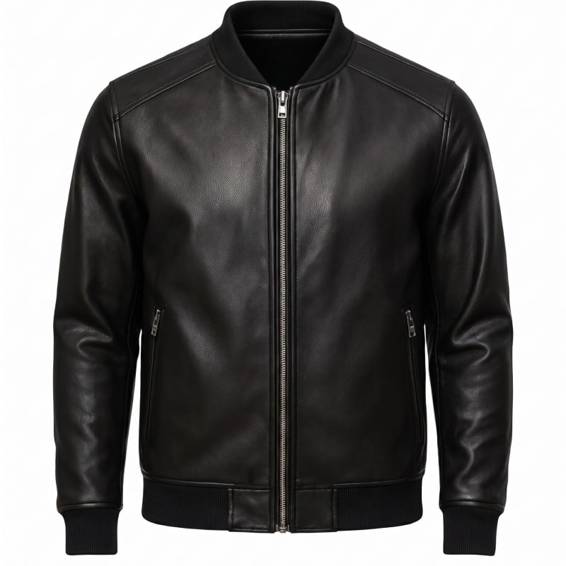 Omar Slim Fit Leather Jacket_1
