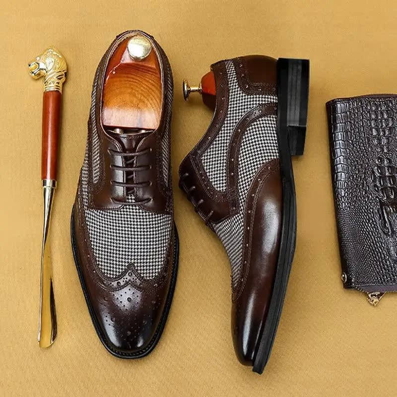 Reginald Leather Brogue Oxford Shoes_4