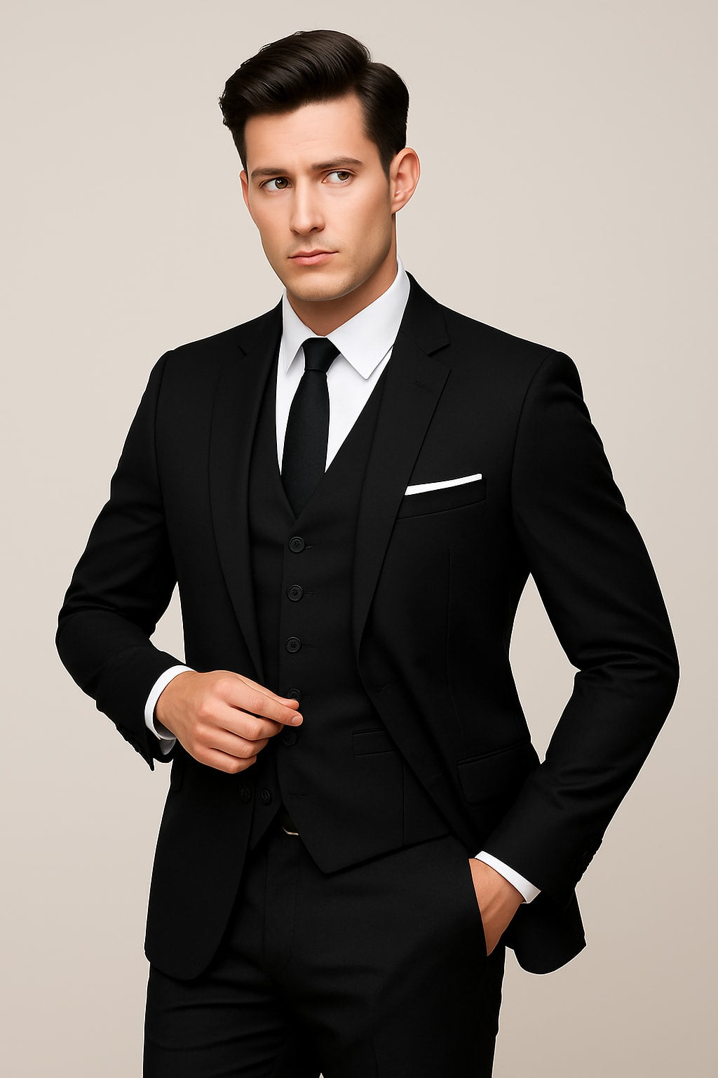 Dewey Slim Fit Three Piece Suit_3