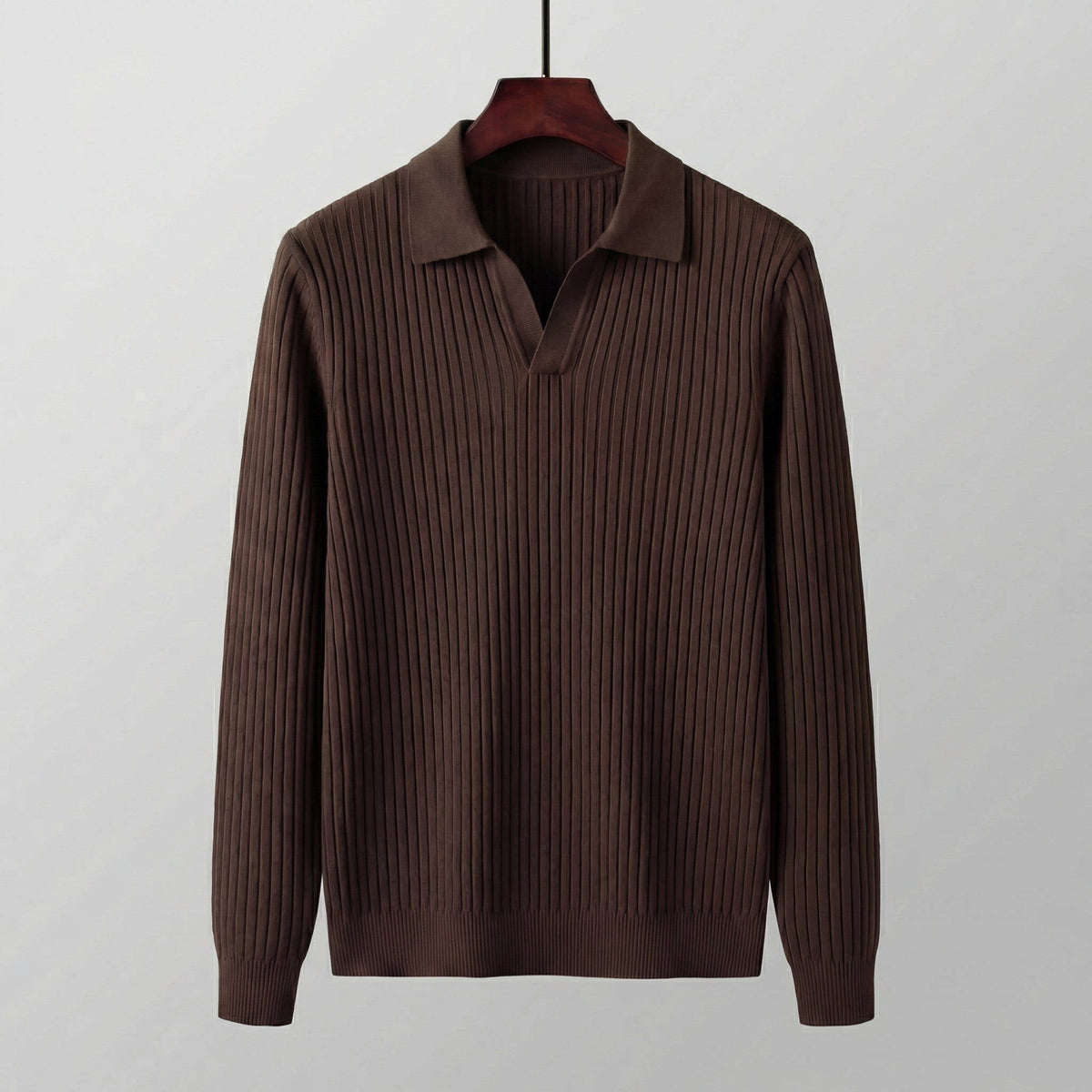Shepherd Ribbed Long Sleeve Polo_9