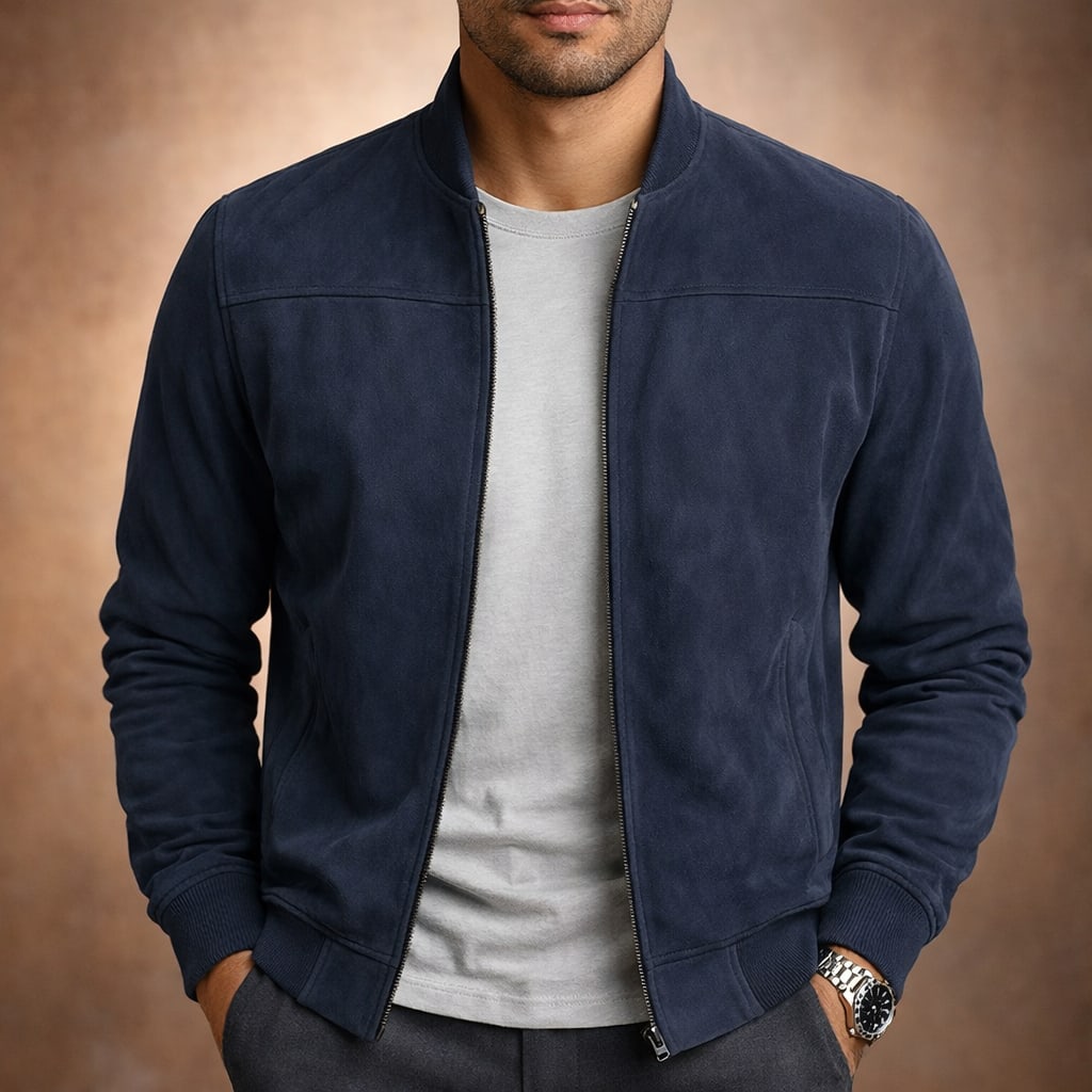 Stellan Faux Suede Bomber Jacket_3