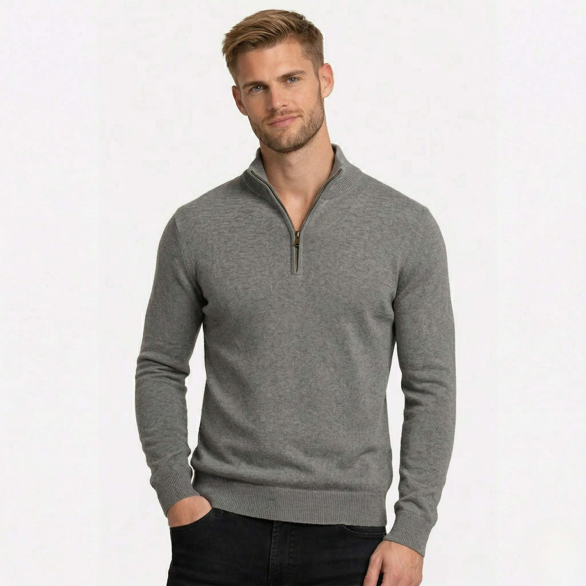 August Zip Up Knit Sweater_3