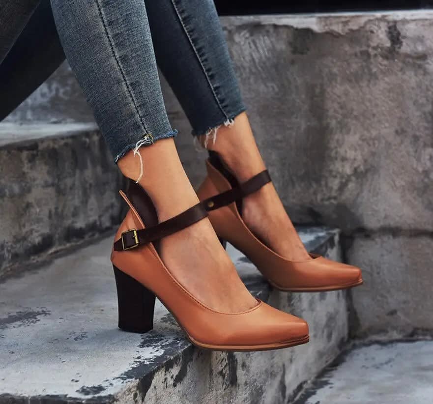 Katinka Two Tone Ankle Strap Pumps_6