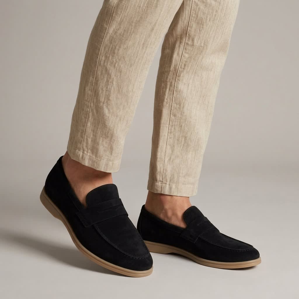 Marco Suede Penny Loafers_2