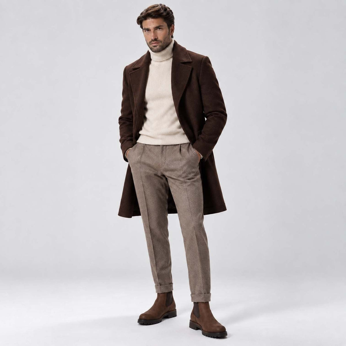 Nolan Suede Lug Sole Chelsea Boots_11