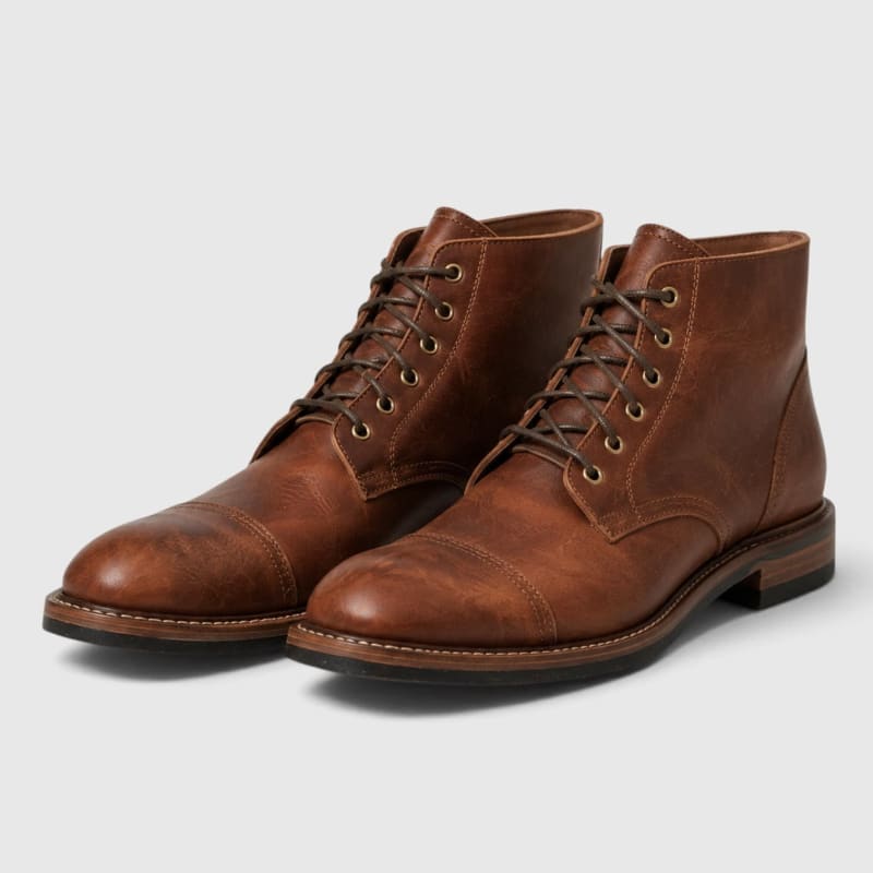 Hudson Leather Cap Toe Boots_1