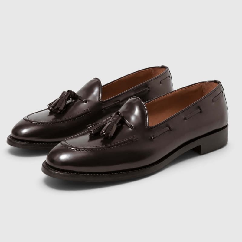 Matteo Leather Tassel Loafers_1