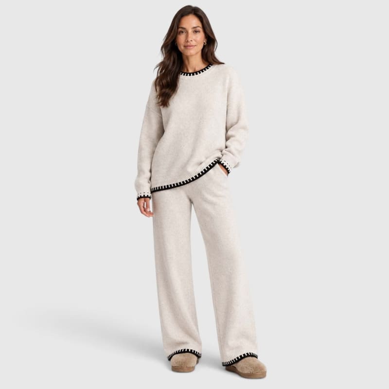 Leanne Contrast Stitch Knit Lounge Set_1