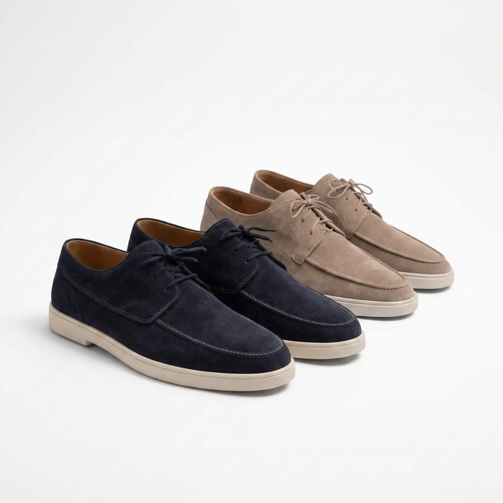 Rufus Suede Lace Up Loafers_5