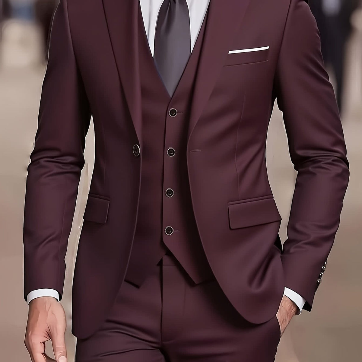 Julian Slim Fit Three Piece Suit_11