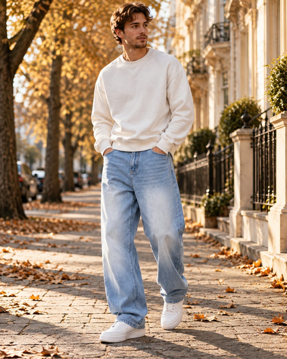 Nolan Baggy Stretch Denim Jeans_2