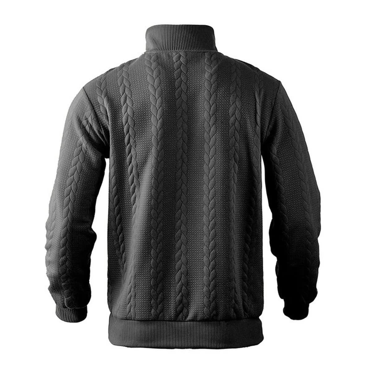 Emmett Cable Knit Quarter Zip Sweater_12