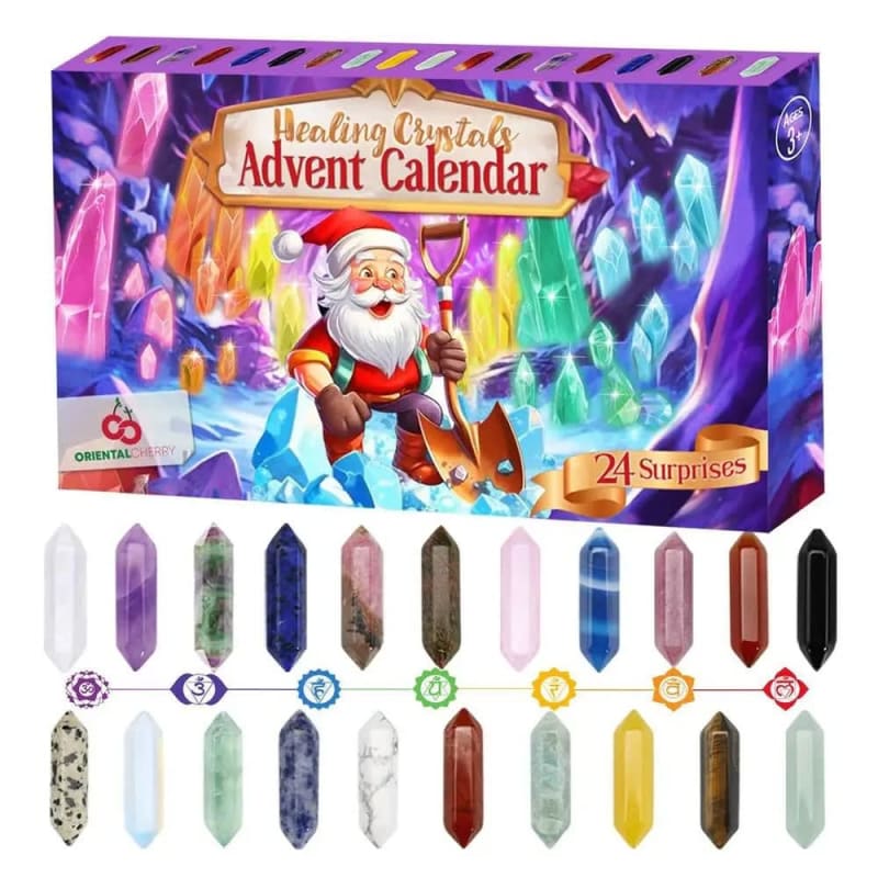 Crystal Advent Calendar 2026 with 24 Healing Crystals Holiday Countdown Gift for Crystal Lovers_1