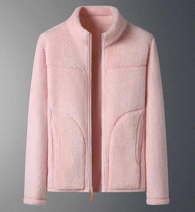 Helena Stand Collar Fleece Ski Jacket For Winter_5