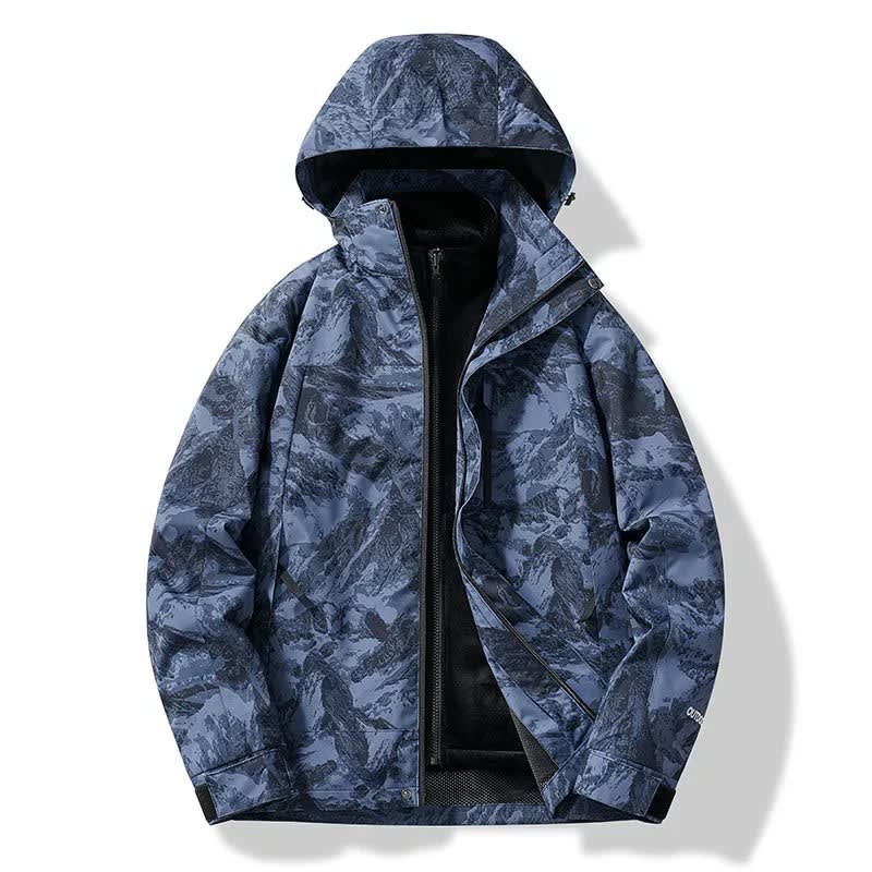 Sabrina Color Block Hooded Ski Jacket For Winter_3