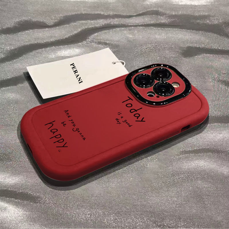 Happy Day Leather iPhone Case