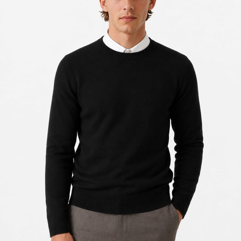 Trevor Fine Knit Crew Neck Sweater_1