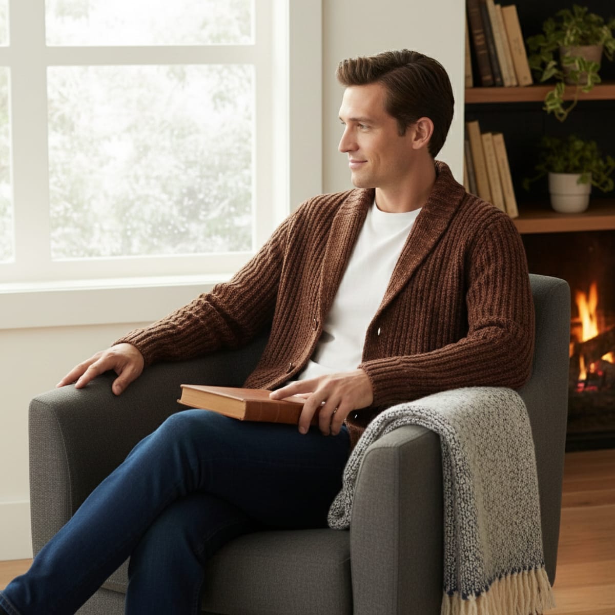 Juan Chunky Knit Shawl Collar Cardigan_12