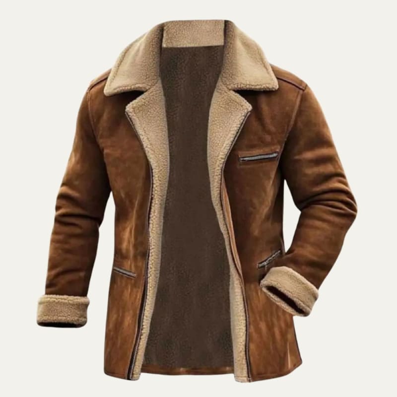 Julius Faux Suede Shearling Lined Jacket_1