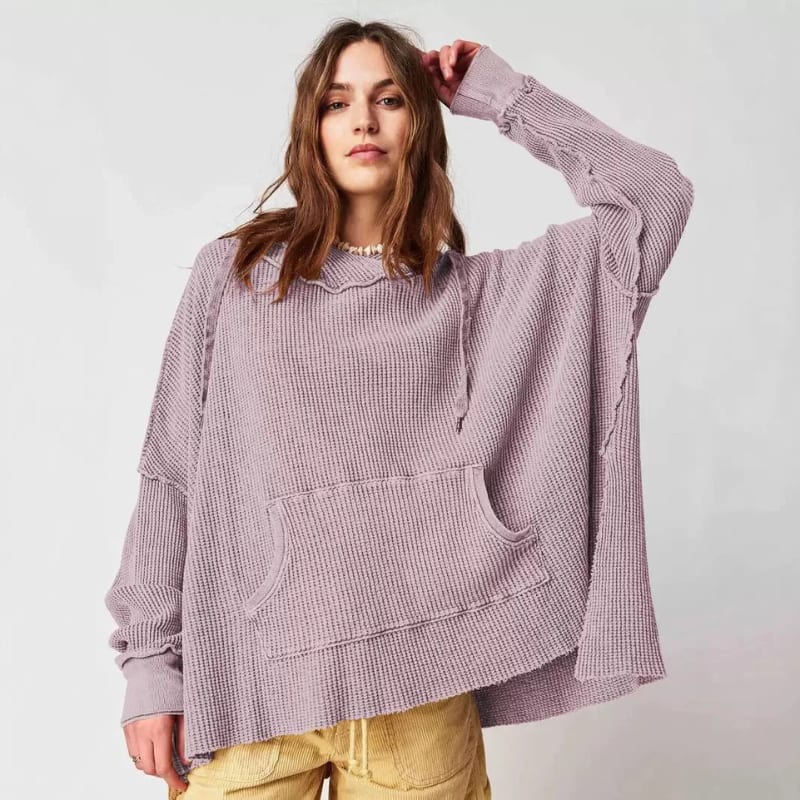 Hadley Oversized Waffle Knit Sweater_3