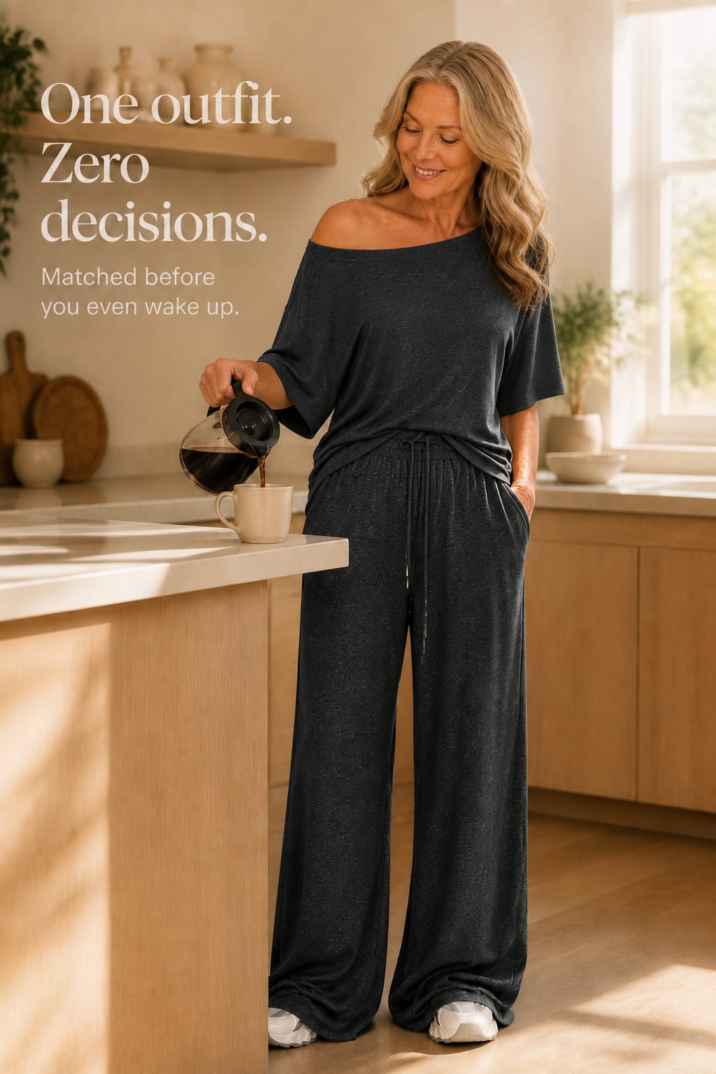 Cordelia Off-Shoulder Short Sleeve Top and Wide Leg Pants Two Piece Set_7